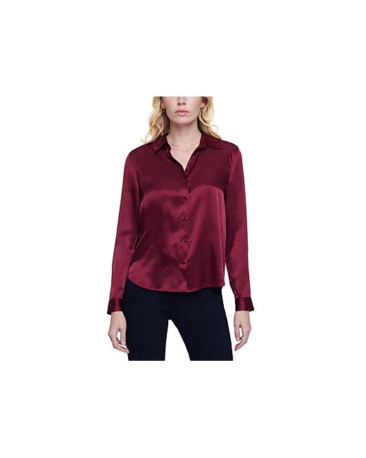 L'agence Tyler Silk Button Front Blouse