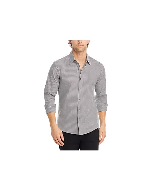 Michael Kors Slim Fit Button Front Long Sleeve Stretch Shirt