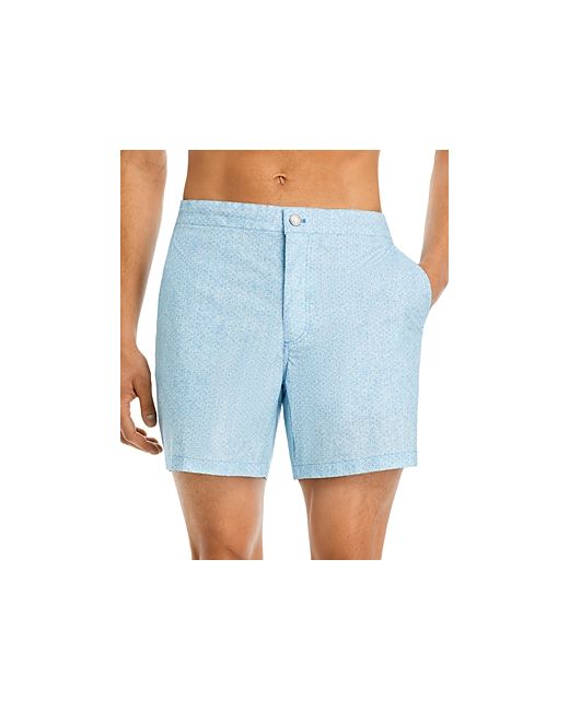 Peter Millar Crown Crafted Miura Wave Tailored Fit 6 Swim Trunks