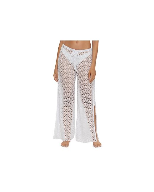 BECCA by Rebecca Virtue Platinum Lace Pants Swim Cover-Up