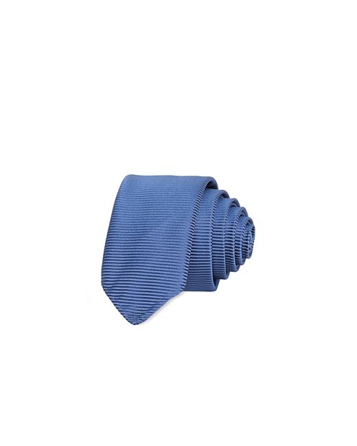 Boss Textured Stripe Silk Skinny Tie