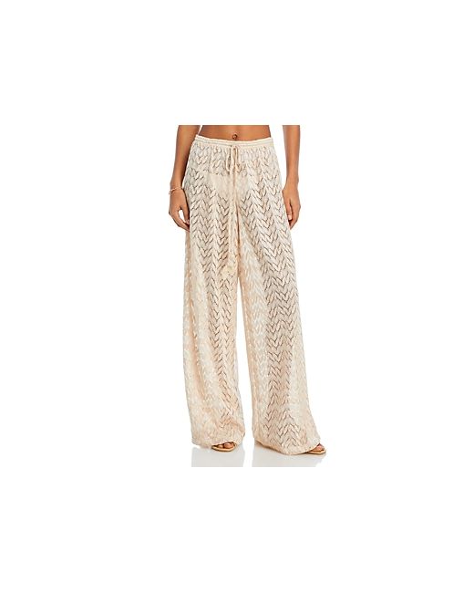 Ramy Brook Eve Lace Wide Leg Swim Cover-Up Pants