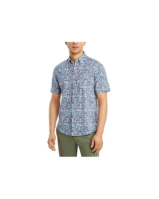 Faherty Breeze Short Sleeve Printed Button Front Shirt