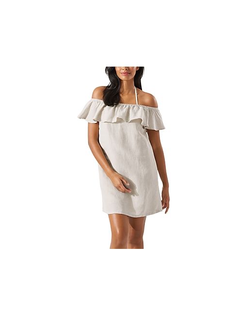 Tommy Bahama Off-the-Shoulder Dress Swim Cover-Up