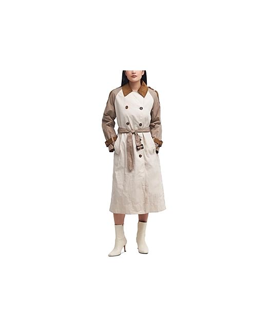 Barbour Ingleby Colorblock Belted Trench Coat