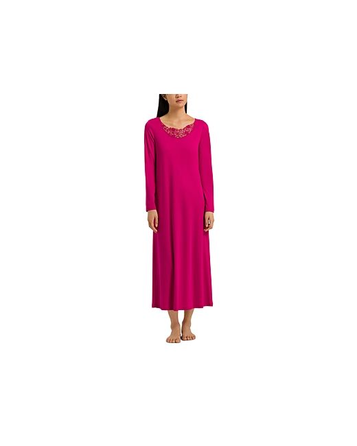 Hanro Michelle Cotton Lace Trim Nightgown