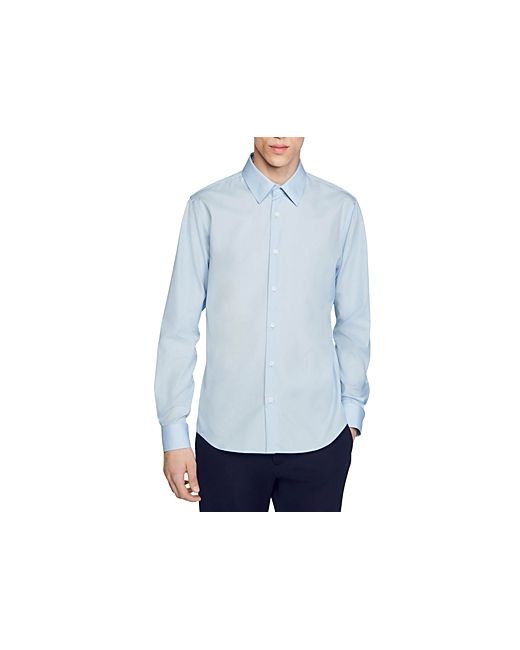 Sandro Long Sleeve Button Front Shirt