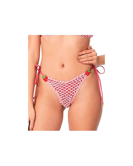 Capittana Missy Strawberry Mesh Bikini Bottoms