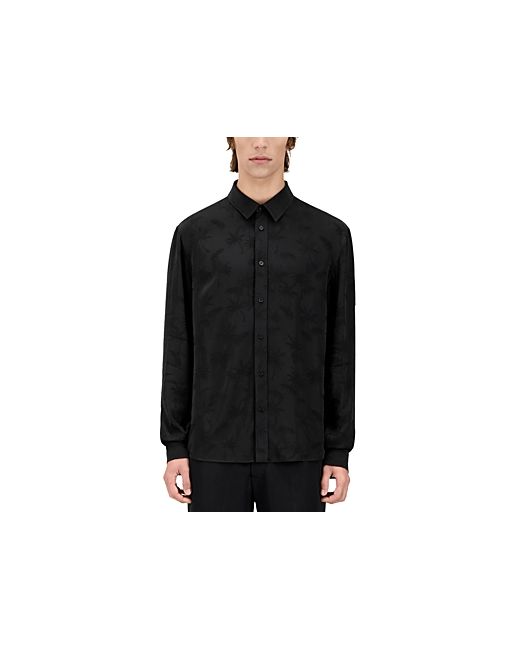 The Kooples Manches Long Sleeve Button Front Shirt