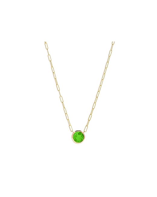 Bloomingdale's Peridot Pendant Necklace 14K Yellow Gold 16 100 Exclusive