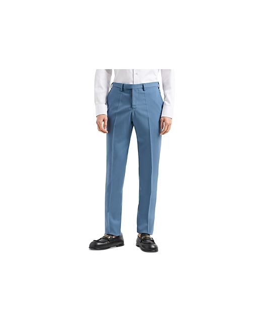 Emporio Armani Stretch Textured Slim Fit Suit Pants