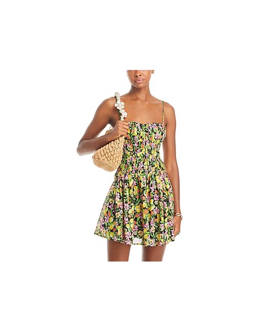 Aqua Fruit Print Sleeveless Mini Dress 100 Exclusive