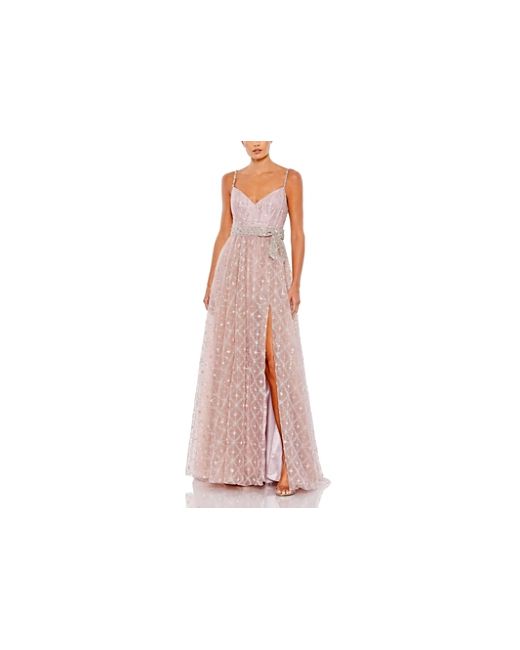 Mac Duggal Rhinestone Embellished Sweetheart Neckline Gown
