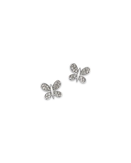 Bloomingdale's Diamond Butterfly Stud Earrings 14K Gold 0.16 ct. t.w.