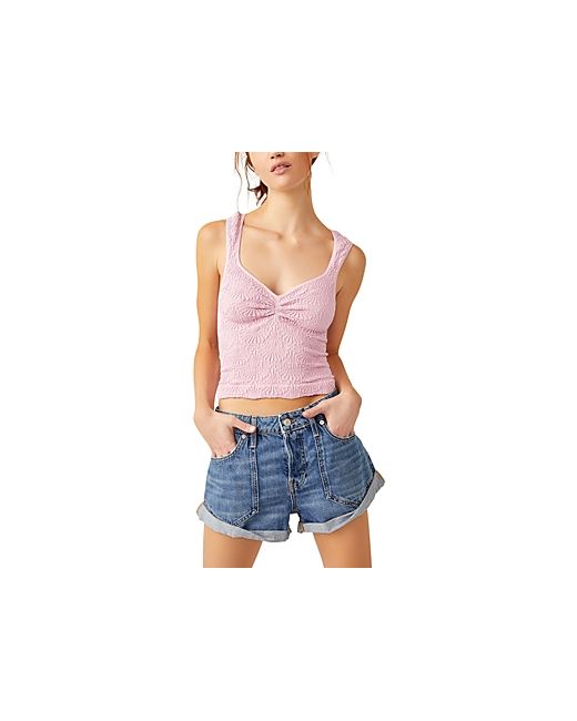 Free People Love Letter Textured Sleeveless Top