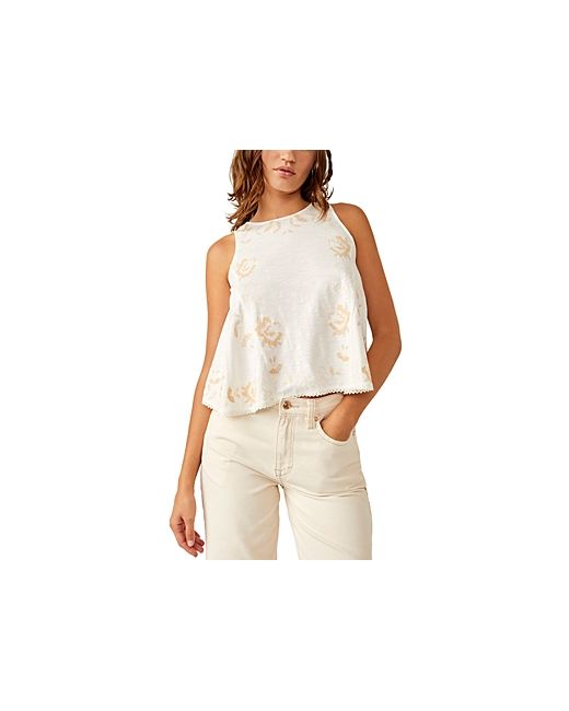 Free People Fun and Flirty Embroidered Sleeveless Top