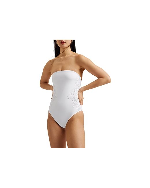 Ted Baker Embroidered One Piece Swimsuit