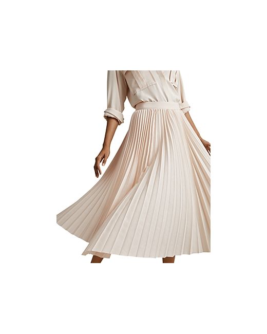 Reiss Azalea Asymmetrical Pleated Skirt