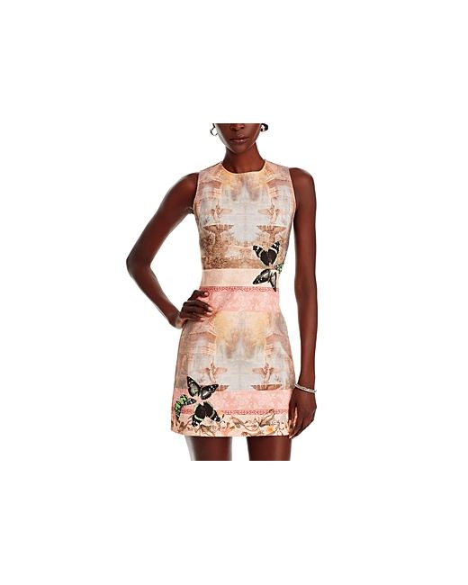 Alice + Olivia Wynell Printed A Line Dress