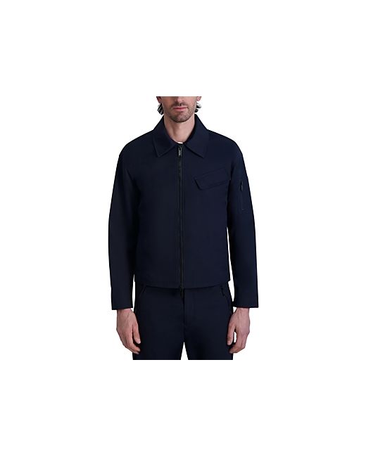 Karl Lagerfeld Zip Front Shirt Jacket