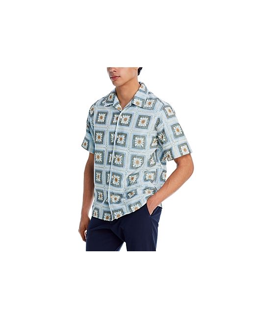 Nn07 Julio Cotton Floral Crochet Shirt