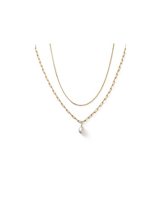 Ana Luisa 10K Gold Cultured Freshwater Pearl Layers Set