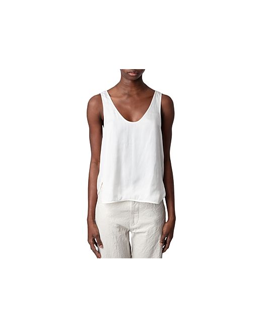 Zadig & Voltaire Carys Satin Sleeveless Top