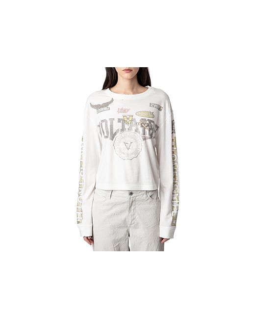 Zadig & Voltaire Iona Co Rhinestone Embellished T-Shirt