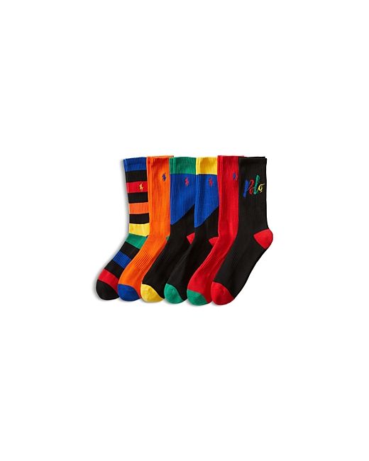 Polo Ralph Lauren Multi Crew Cut Socks Pack of 6