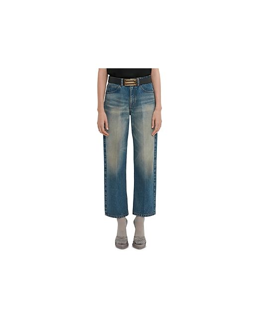 Victoria Beckham Relaxed High Rise Ankle Straight Jeans