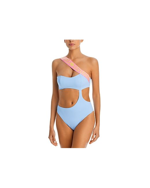 Versace Cutout One Shoulder Piece Swimsuit