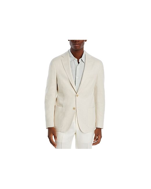 Eleventy Linen Cotton Jersey Unstructured Slim Fit Sport Coat
