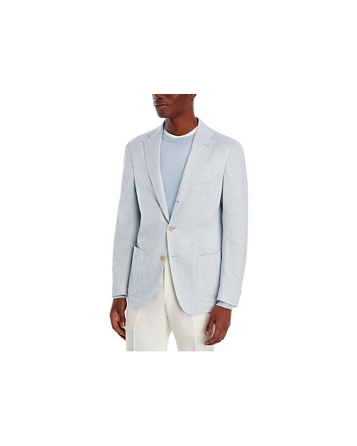 Eleventy Linen Cotton Jersey Unstructured Slim Fit Sport Coat