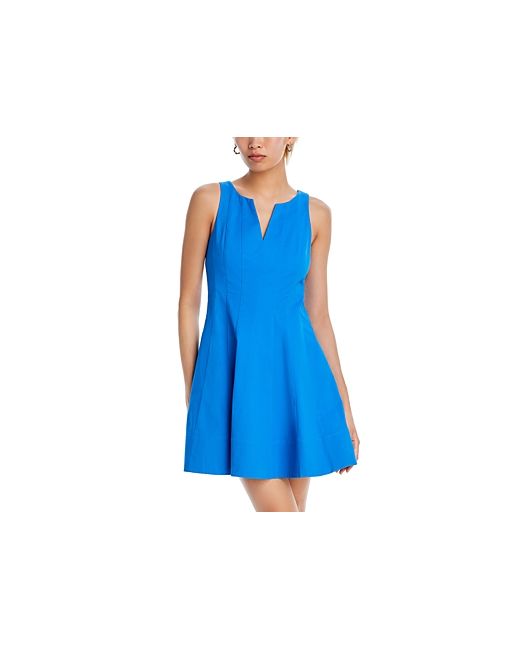 Aqua Sleeveless Paneled Flare Dress 100 Exclusive
