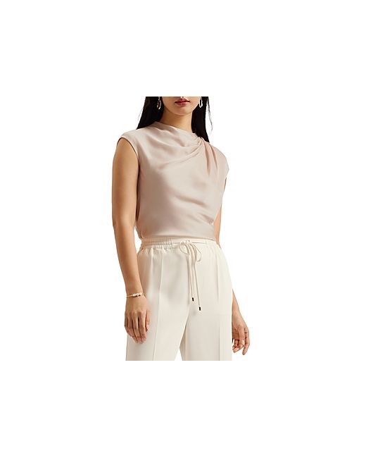 Ted Baker Draped Neck Textured Top
