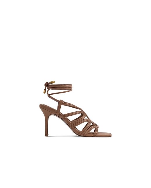 Reiss Keira Square Toe Strappy High Heel Sandals