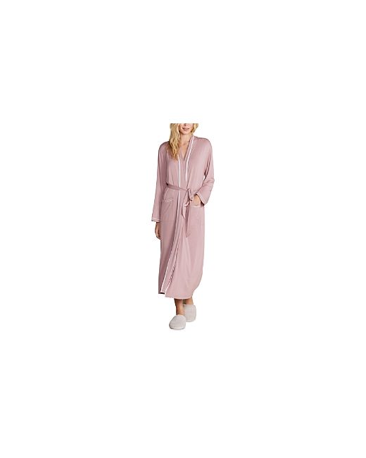 Barefoot Dreams Malibu Collection Soft Jersey Piped Robe
