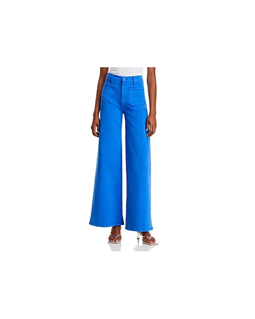 Mother High Rise Patch Pocket Wide Leg Jeans
