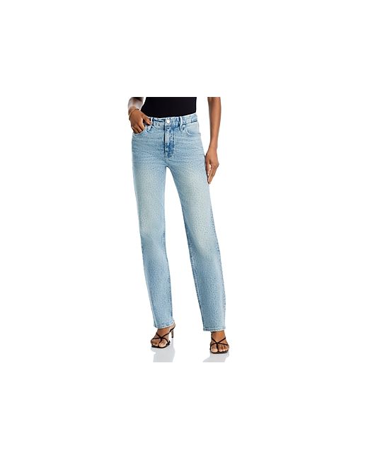 Good American Good Icon High Rise Straight Jeans