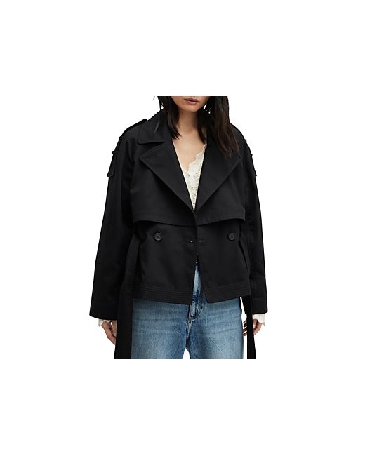 AllSaints Beckette Cropped Trench Coat