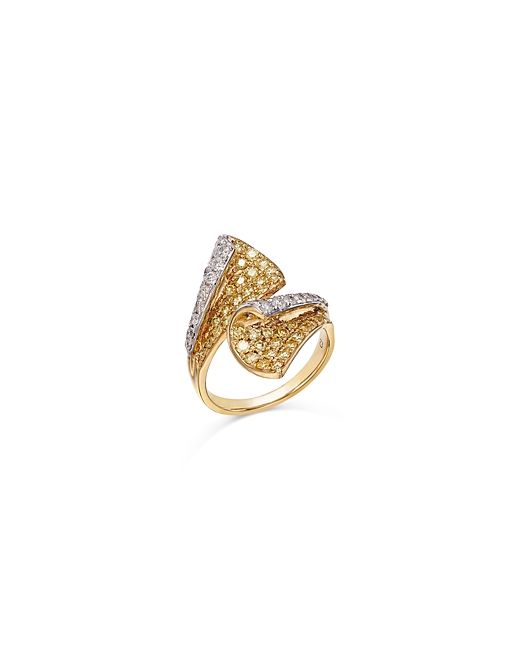 Bloomingdale's Yellow Diamond Pave Bypass Ring 14K Gold 1.65 ct. t.w.