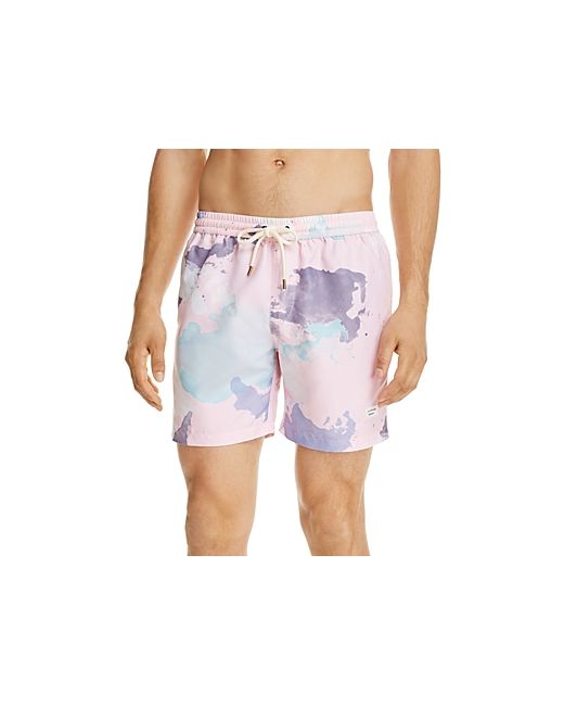 Duvin Abstract Print Volley Swim Trunks