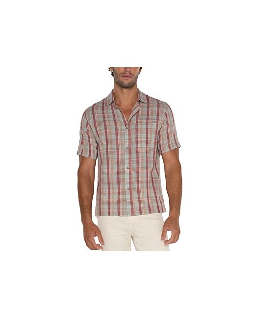 Liverpool Los Angeles Short Sleeve Regular Fit Linen Shirt