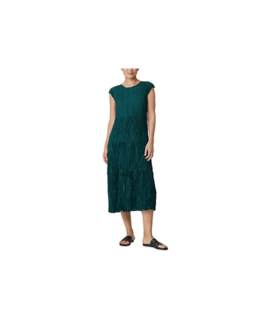 Eileen Fisher Silk Crinkled Dress
