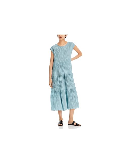 Eileen Fisher Silk Crinkled Dress