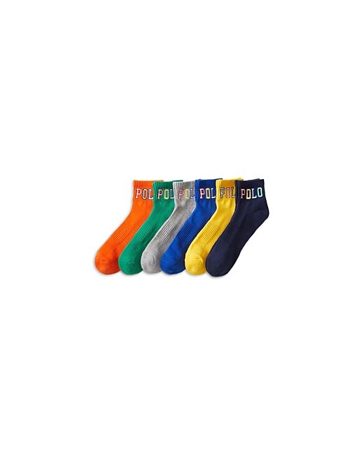 Polo Ralph Lauren Outlined Logo Quarter Socks 6 pk.