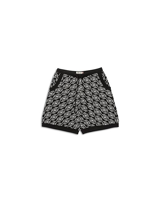 Honor The Gift Oversized Fit Knit H Pattern Shorts