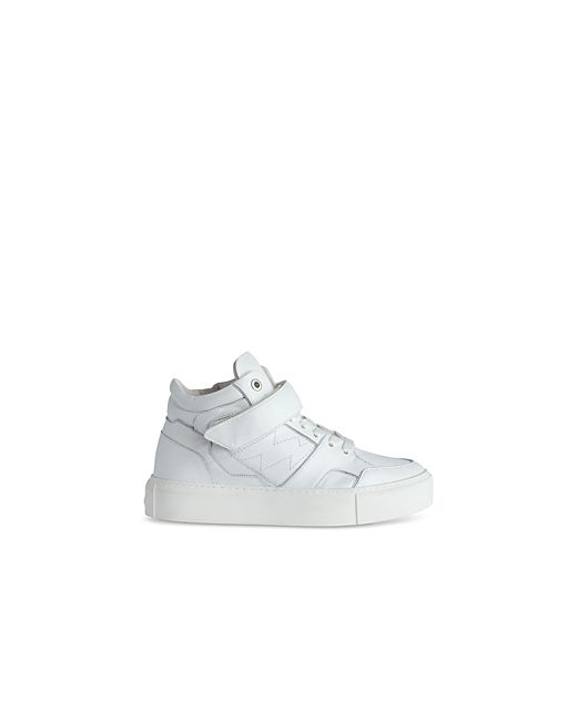 Zadig & Voltaire Flash Chunky Lace Up Mid Top Sneakers