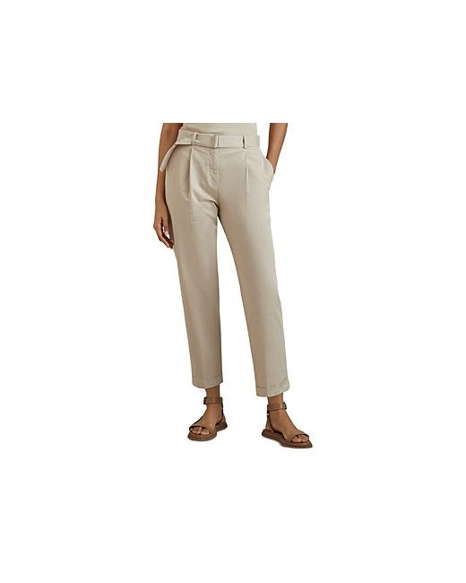 Reiss Hutton Belted Tapered Leg Pants