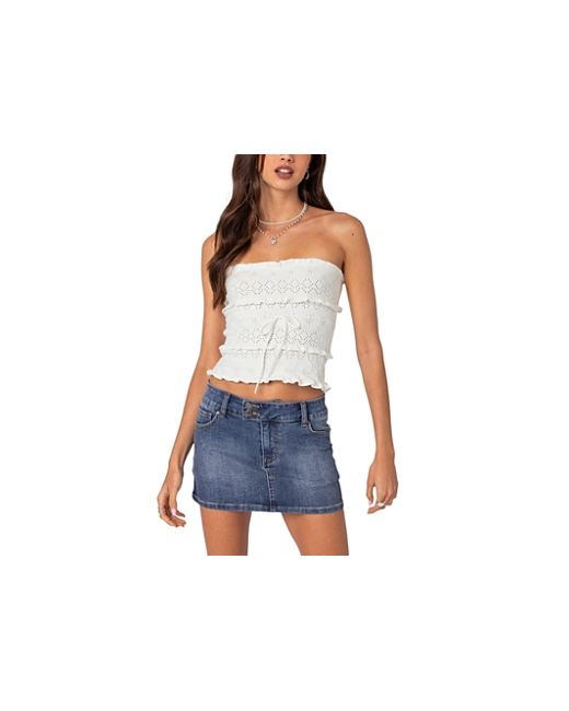 Edikted Cecily Strapless Knit Top